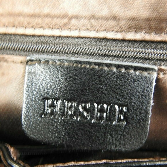 Heshe Leather Backpack Casual Daypack - Picture 8 of 8